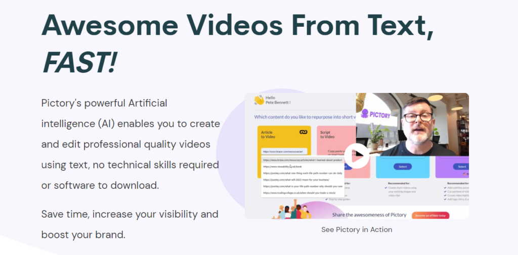 Pictory – Home of AI Video Editing Technology Pictory ai