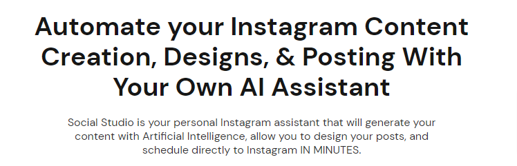 Social Studio Automate Instagram Content Creation with AI