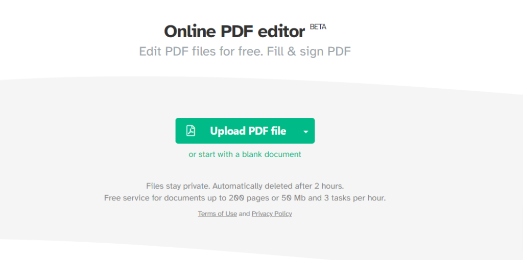 Easy to use Online PDF editor